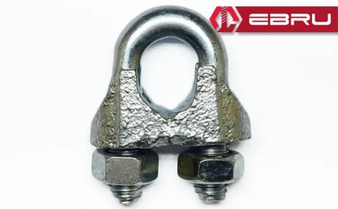 Çelik Halat Bağlama, Düğüm, Klemens 10 Mm - 25 Adet