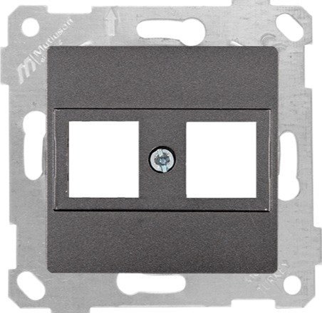 Mutlusan Rita Mek Tuş Data Priz i 2*Rj45 Kon.Süz Füme 2200 137 0195