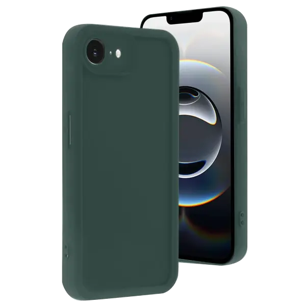 Apple iPhone 16E Kılıf Viera Silikon - Koyu Yeşil