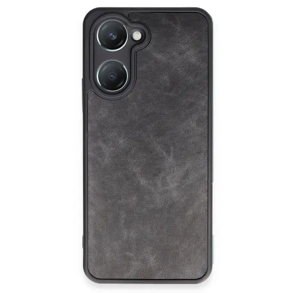 Vivo Y18 Kılıf Aras Deri Kapak - Siyah
