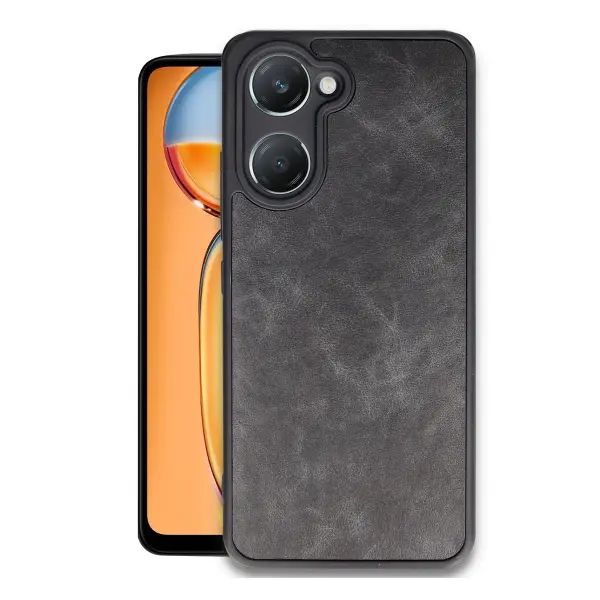 Vivo Y18 Kılıf Aras Deri Kapak - Siyah
