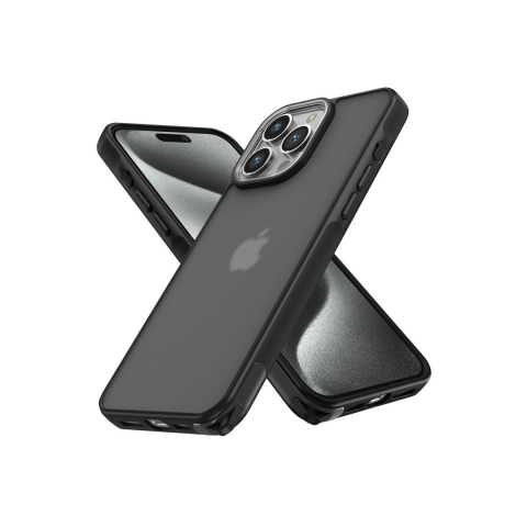 Apple İphone 15 Pro Kılıf Elegant Kapak - Siyah