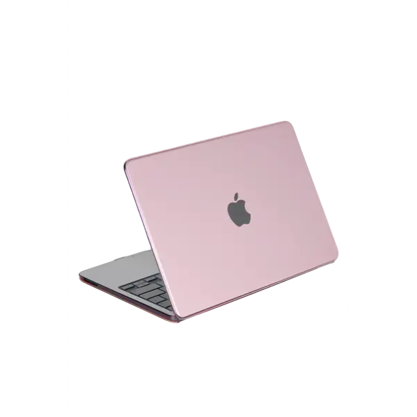 Apple MacBook Neo Şeffaf Macbook Kapak - Pembe