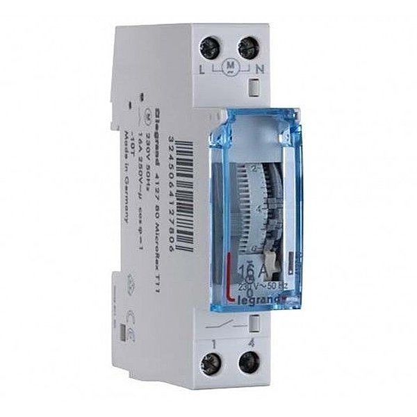 Legrand 412780 Sigorta Tipi Zaman Saati Analog