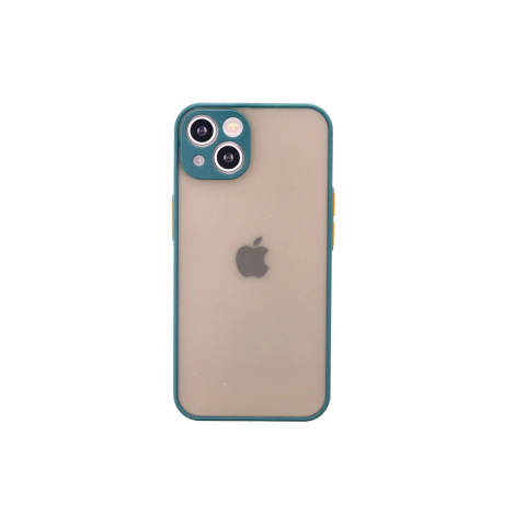 Apple İphone 14 Kılıf Montreal Silikon Kapak - Yeşil