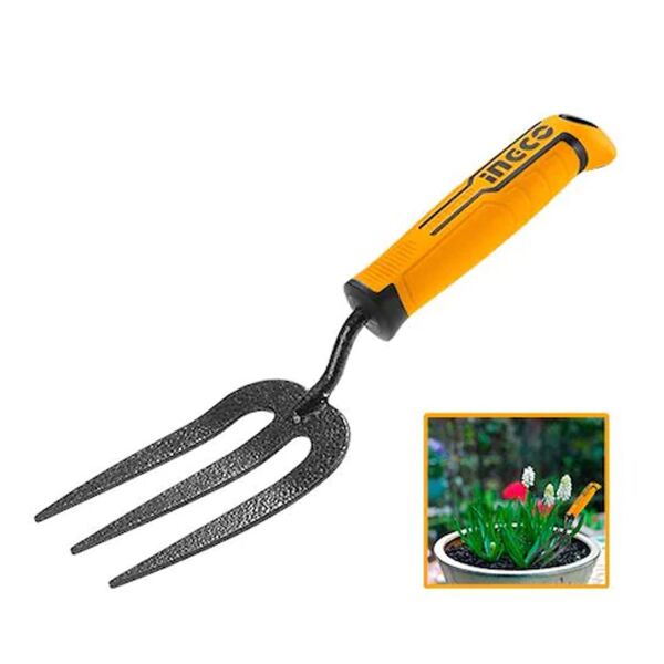 Bahçe Çatalı, Pvc Saplı Hobi El Çatalı 320 mm, Badem10 İngco Metal