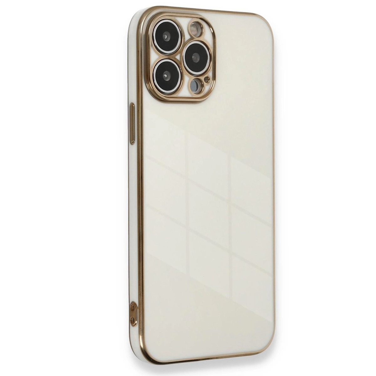 Apple İphone 15 Pro Kılıf Volet Silikon - Beyaz