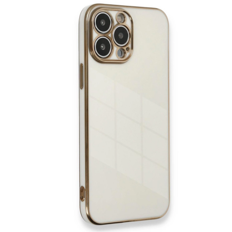 Apple İphone 15 Pro Kılıf Volet Silikon - Beyaz