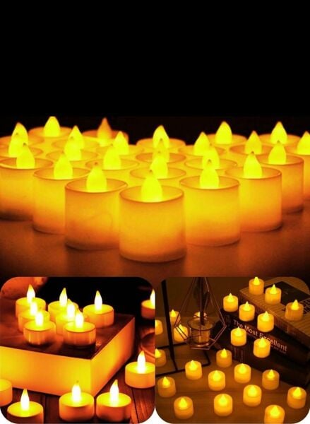 Led Mum A Kalite Premium 10 Adet Model Işıklı Tealight Piller Dahil