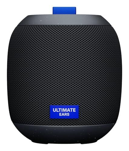 Wonderboom Play Taşınabilir Su Geçirmez Bluetooth Hoparlör, Büyük Bas ve 360 Derece Ses, 40 m Kullanım Mesafeli, Toz Geçirmez, Siyah