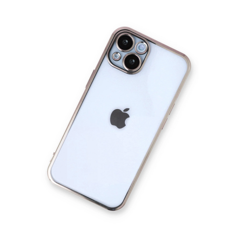 Apple İphone 13 Kılıf Razer Lensli Silikon - Gold