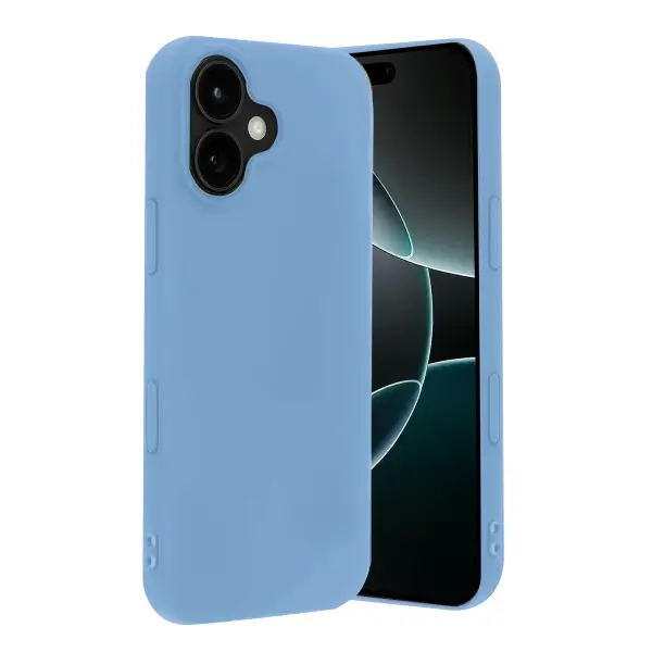 Apple iPhone 17 Nano içi Kadife Silikon - Mavi