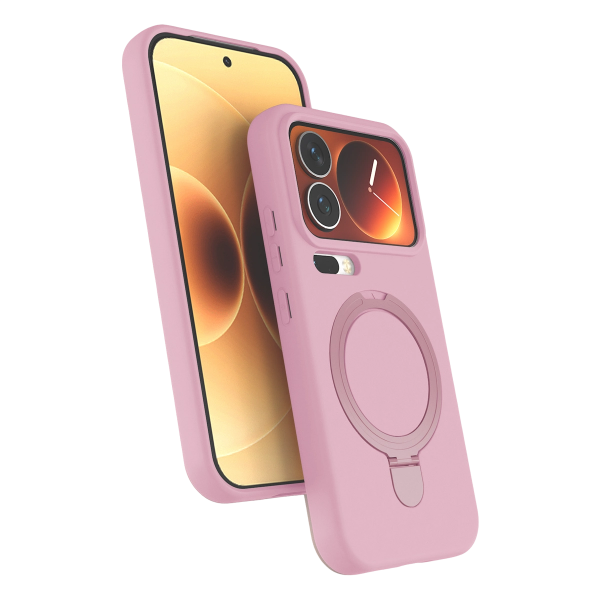 Xiaomi Mi 17 Pro Regal Magsafe Standlı Kapak - Açık Pembe