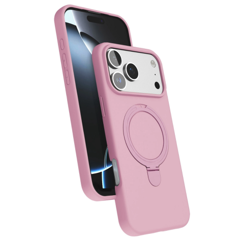 Apple İphone 17 Pro Regal Magsafe Standlı Kapak - Açık Pembe