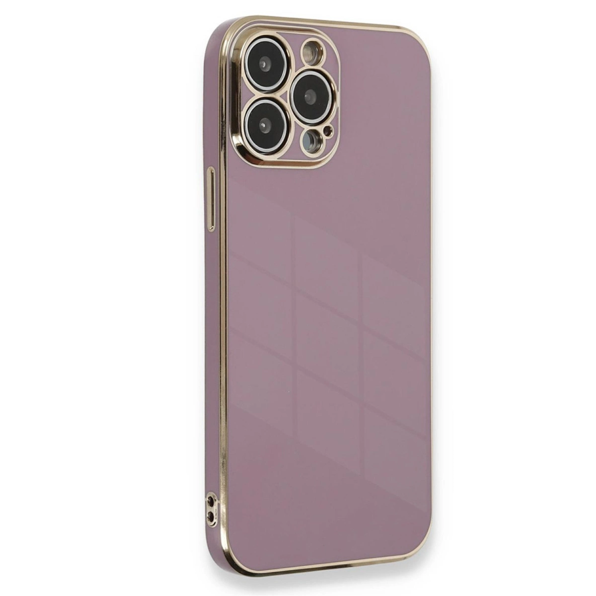 Apple İphone 15 Pro Kılıf Volet Silikon - Mor