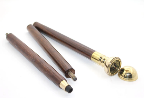Pirinç Pusulalı Baston 15149