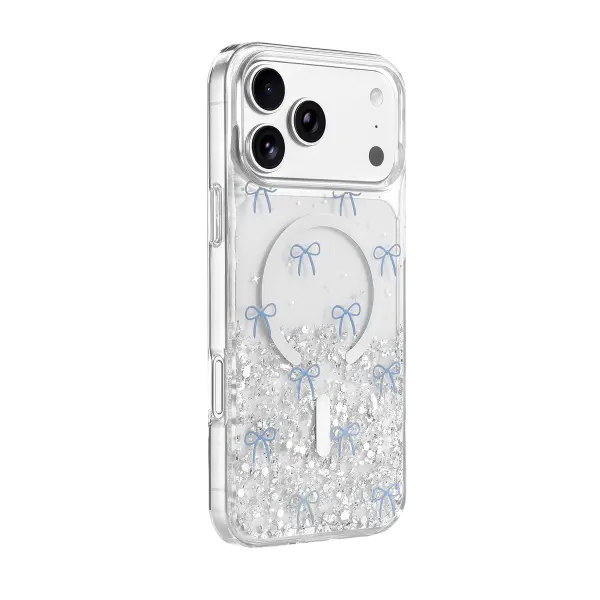 Onegif Apple iPhone 17 Pro/18 Pro Misk Simli Magsafe Kapak - Desen 3