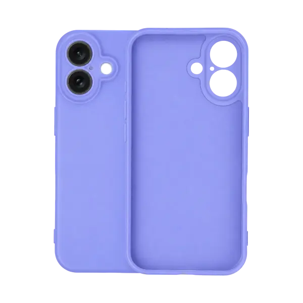 Apple iPhone 16 Kılıf Nano içi Kadife Silikon - Lila