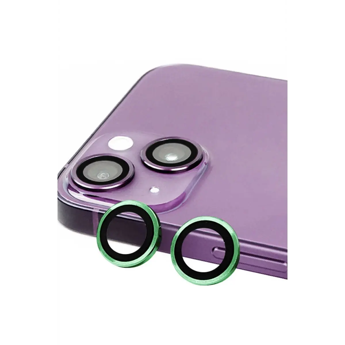 Apple iPhone 15 Raze Metal Kamera Lens - Yeşil