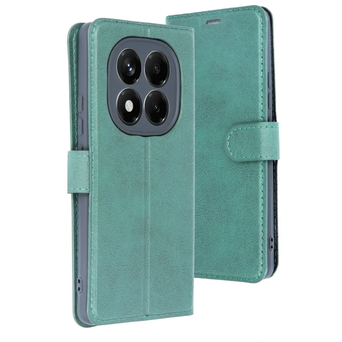 Xiaomi Redmi Note 14 4G Kılıf Trend S Plus Kapaklı Kılıf - Yeşil