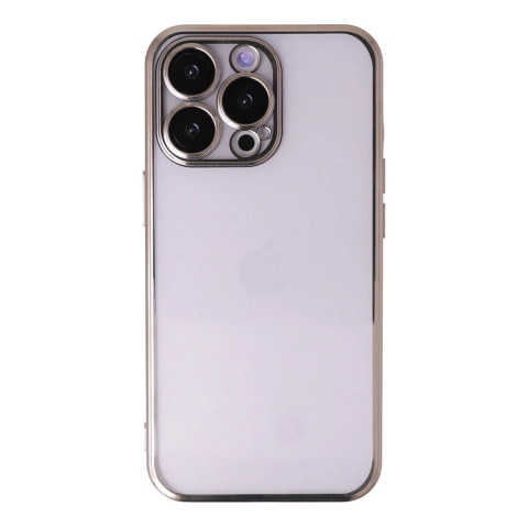 Apple İphone 13 Pro Kılıf Razer Lensli Silikon - Gold