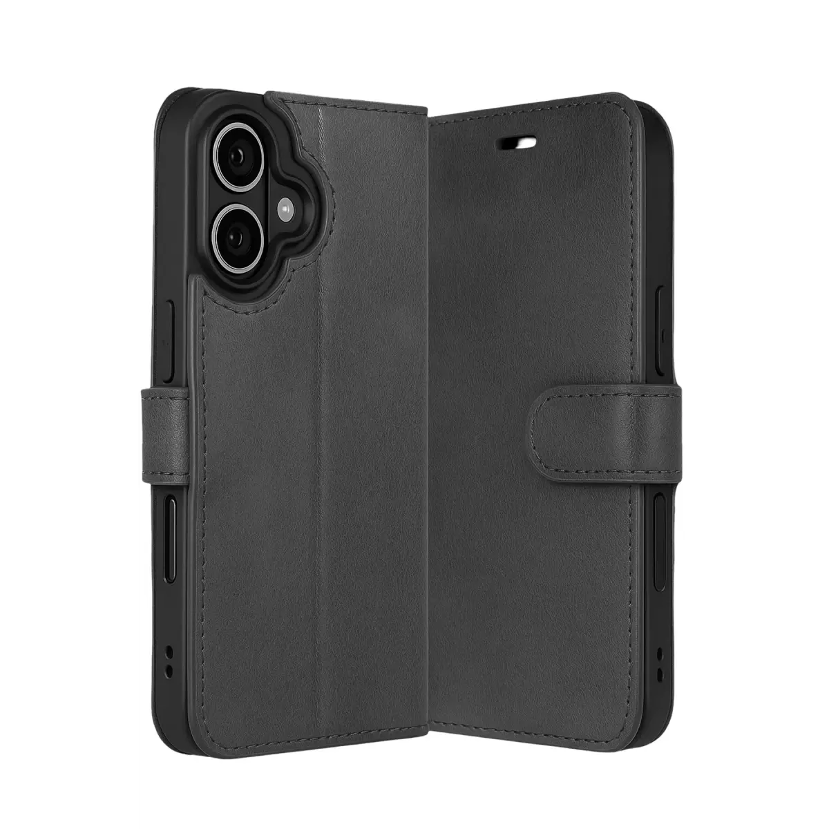 Apple iPhone 17 Trend S Plus Kapaklı Kılıf - Siyah
