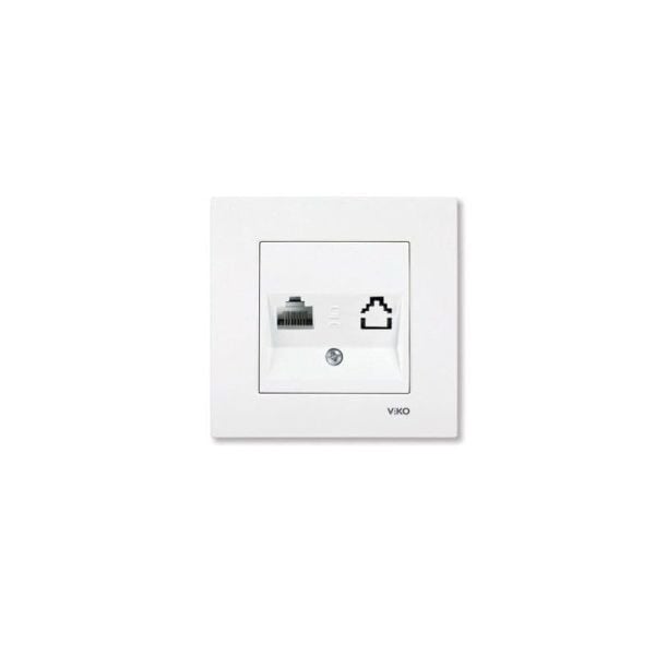 Viko Karre Tekli Data Prizi RJ45 CAT5E Krem