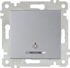 Mutlusan Rita Mek Tuş Işıklı Çağırma220V Klipsli İnox 2200 417 0182