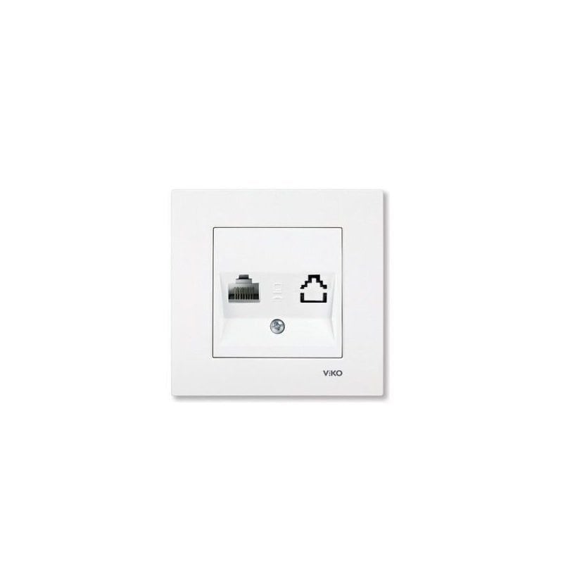 Viko Karre Tekli Data Prizi RJ45 CAT6 Krem
