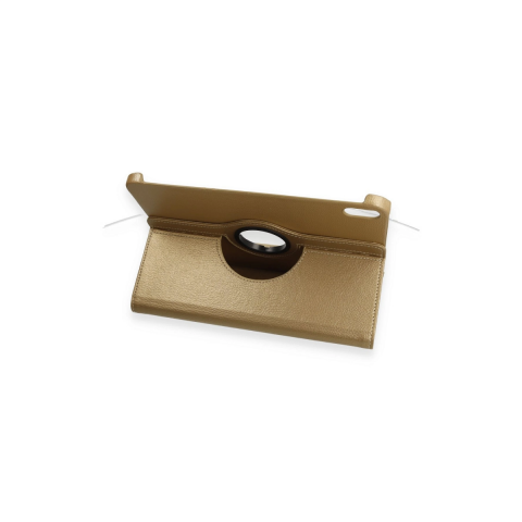 Apple İpad 2022 10.9 (10.nesil) Kılıf 360 Tablet Deri Kılıf - Gold