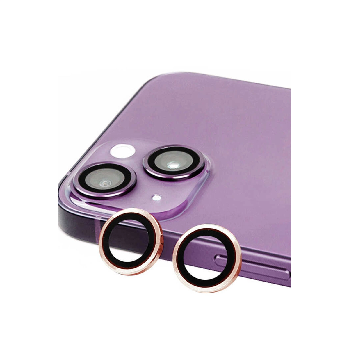 Apple İphone 15 Raze Metal Kamera Lens - Pembe