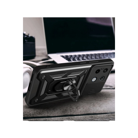 Xiaomi Redmi Note 13 Pro 4g Pars Lens Yüzüklü Silikon - Siyah