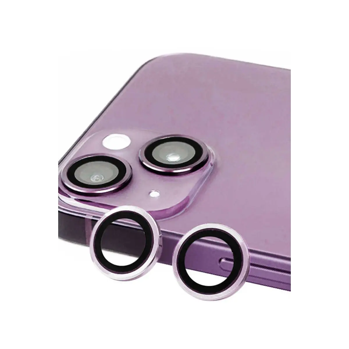 Apple iPhone 14 Plus Raze Metal Kamera Lens - Mor