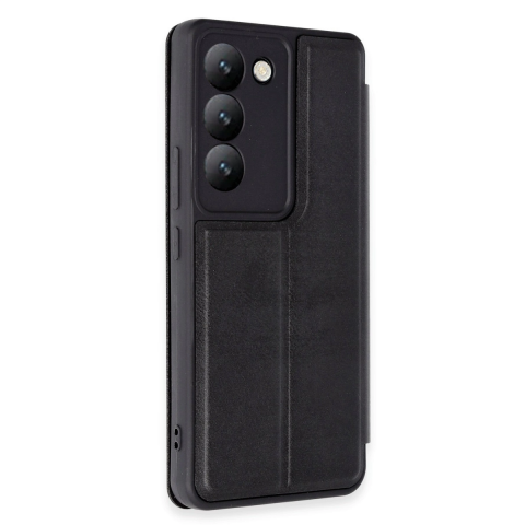 Vivo V30 Lite 4g Kılıf Flip Cover - Siyah