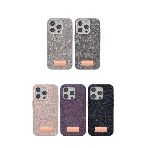 Onegif Apple İphone 14 Bright Simli Kapak - Gold