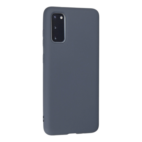 Samsung Galaxy S20 Kılıf Nano İçi Kadife Silikon - Gri