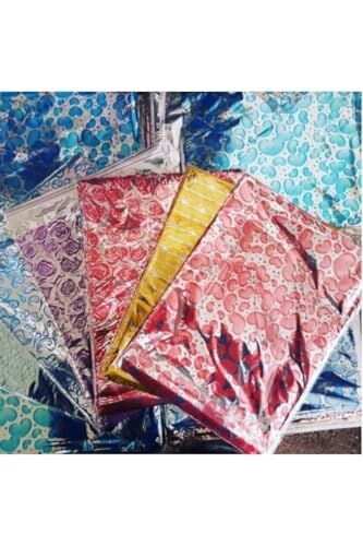 10 Adet 20x25 cm Metalize Bantlı Hediye Poşeti Jelatin