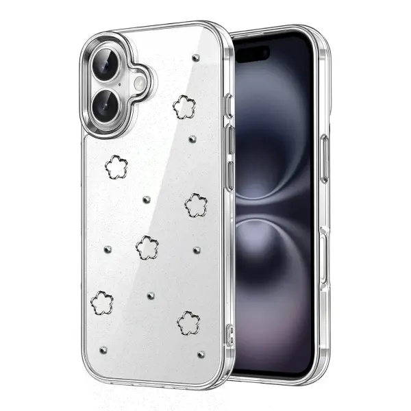 Apple iPhone 16 Fiyonk Desenli Kapak - Desen 2