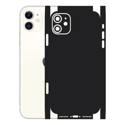 iPhone 11 uyumlu mat siyah 360 arka kaplama