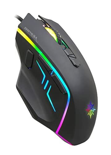 Img-344T RGB 6 LED 7200DPI 8D Makro Tuşlu Profesyonel Gaming Mouse, Programlanabilir 8 Tuş, 10 Farklı RGB Modu, Hızlı Profil Oluşturma