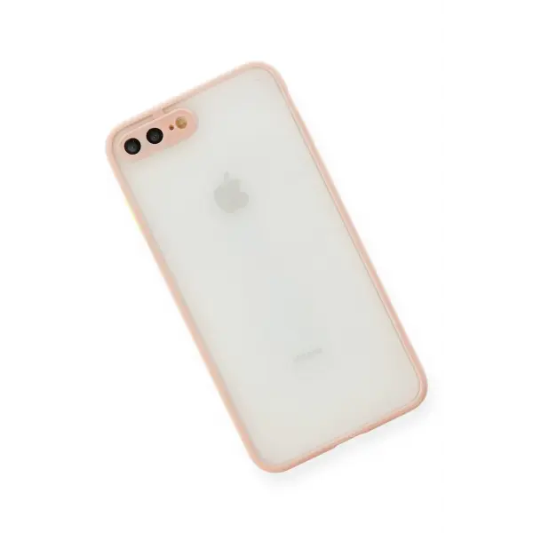 Apple iPhone 7 Plus Kılıf Montreal Silikon Kapak - Pembe