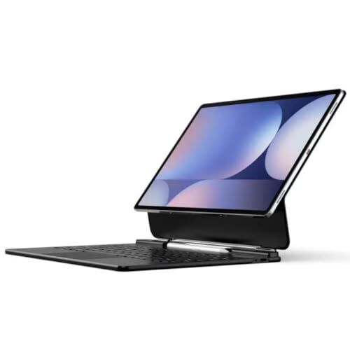 Samsung Galaxy Tab S12 Ultra/S11 Ultra 14.6 inç Uyumlu Magic Keyboard Touchpad Türkçe Kalem Bölmeli Işıklı Klavyeli Kılıf