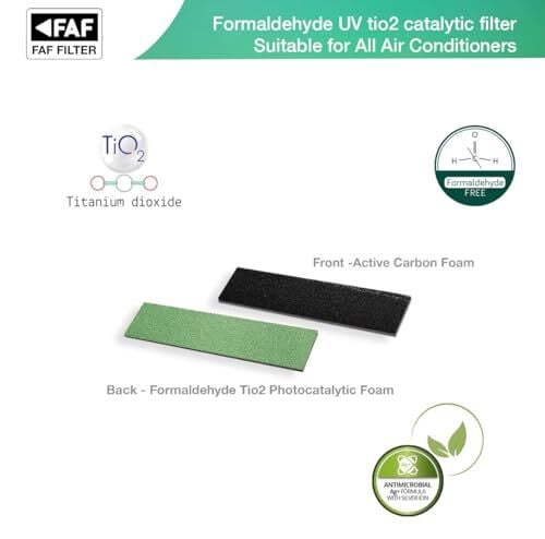 Tüm klimalarla uyumlu formaldehit UV TiO2 fotokataliz koku alma klima filtresi