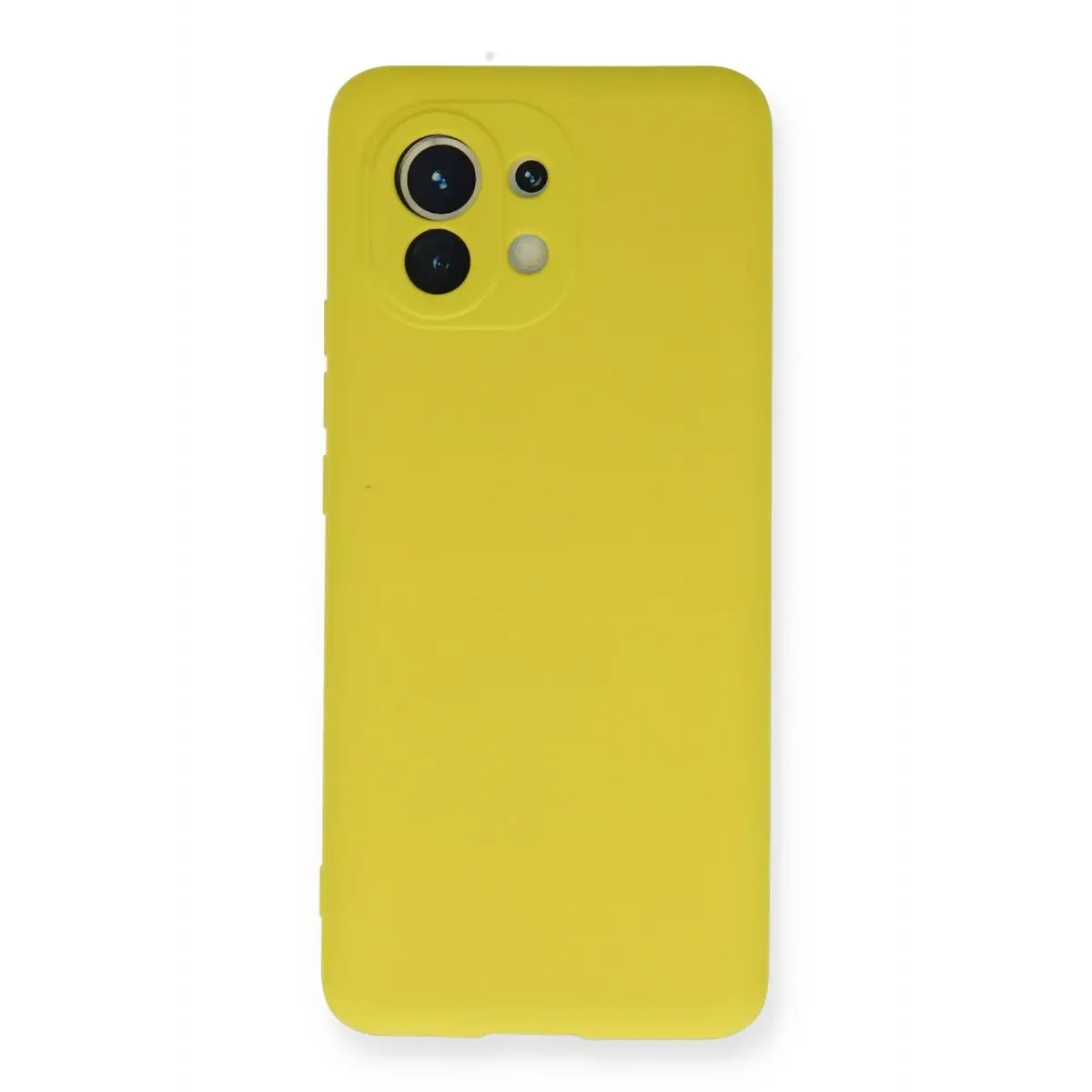 Xiaomi Mi 11 Kılıf Nano içi Kadife Silikon - Sarı