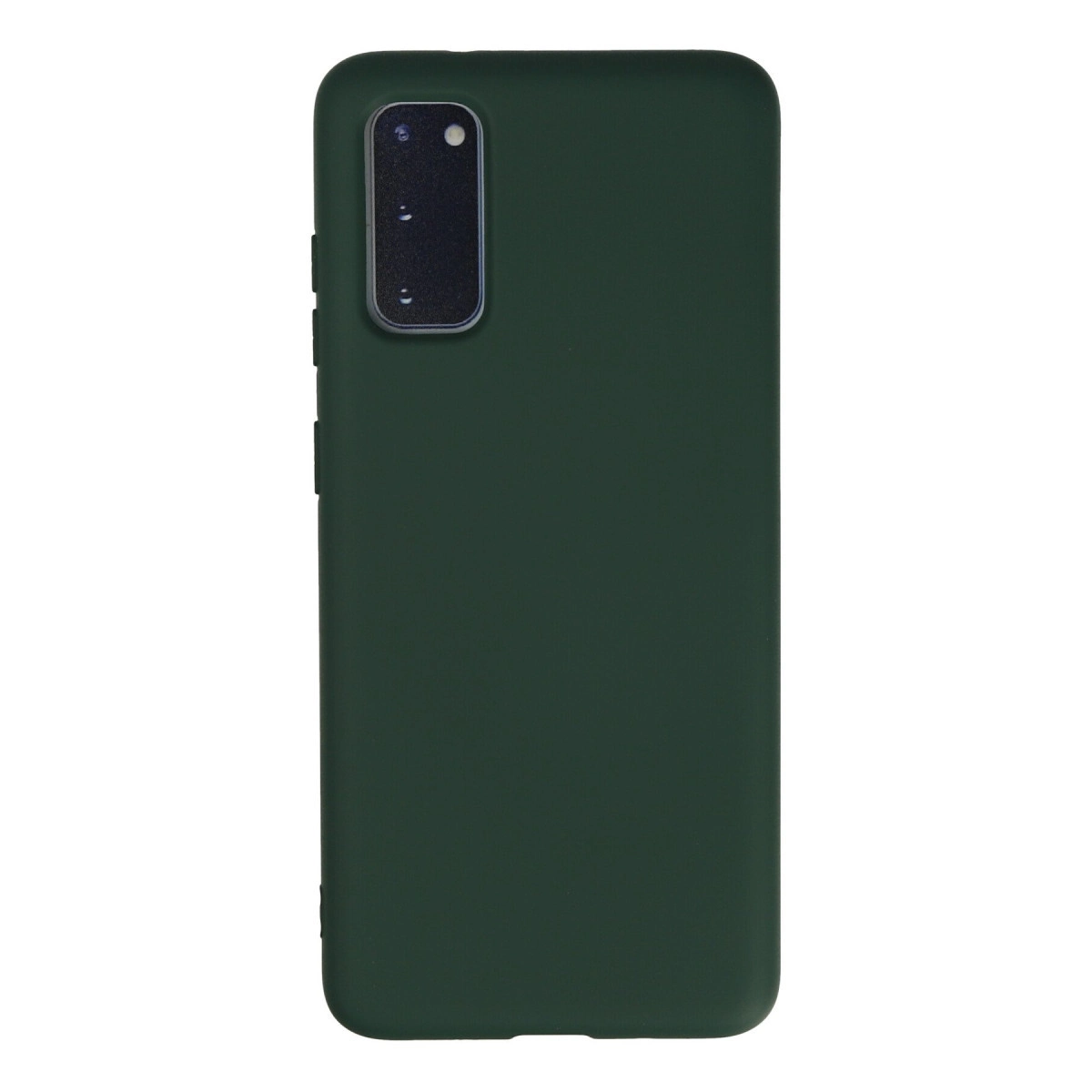 Samsung Galaxy S20 Kılıf Nano İçi Kadife Silikon - Koyu Yeşil