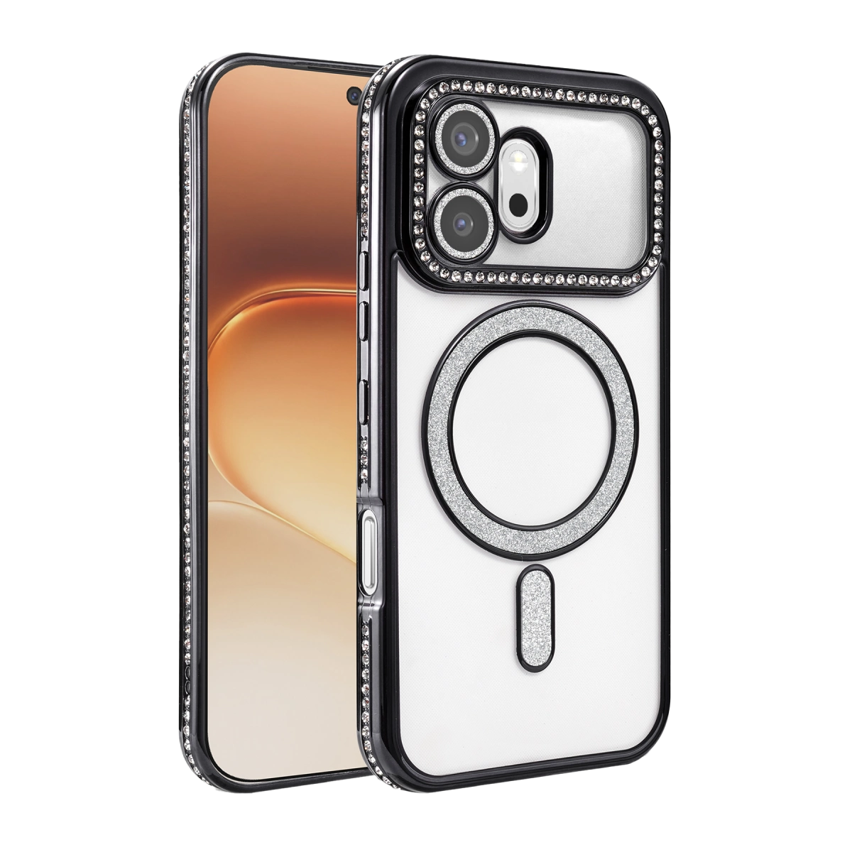 Huawei Honor 600 Joke Simli Magneticsafe Kılıf - Siyah