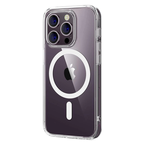 Apple İphone 16 Pro Max Combo Sert Şeffaf Magsafe Kapak - Şeffaf