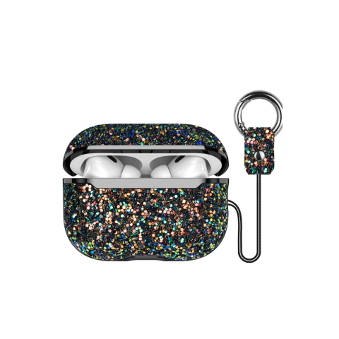 Onegif Apple Airpods 2 (2.nesil) Bright Simli Airpods Kapak - Siyah