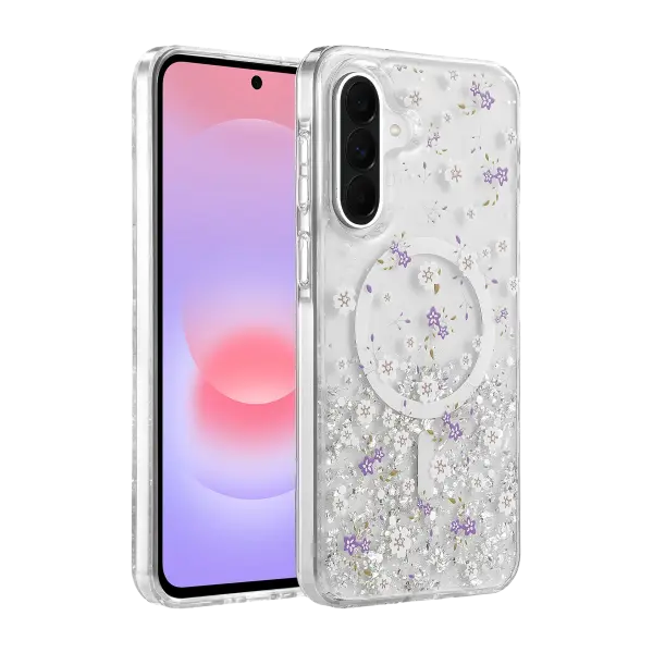 Onegif Samsung Galaxy A57 5G Misk Simli Magsafe Kapak - Desen 2