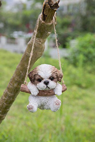 Asma Shih Tzu yavru köpek figürü